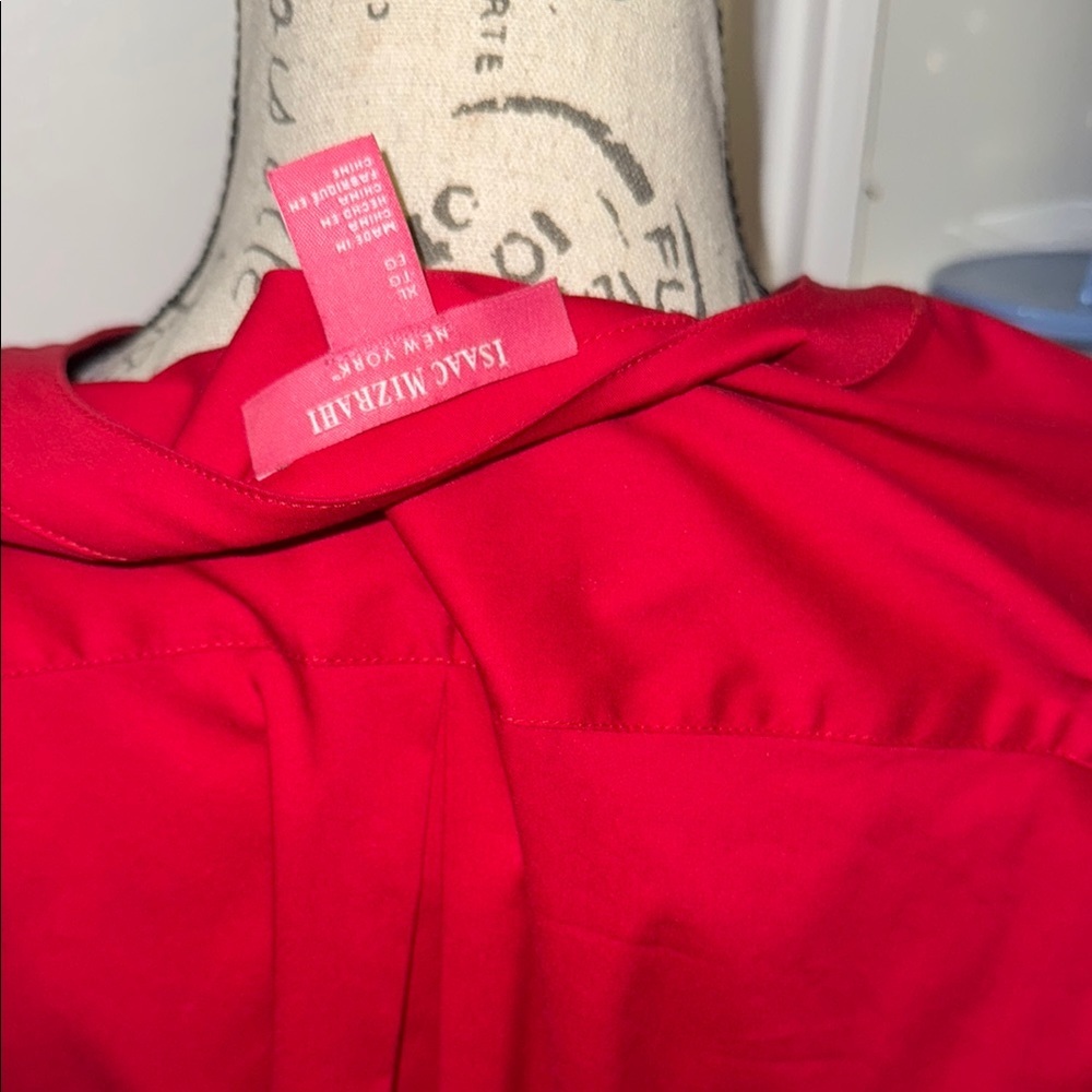 Red Button-Up Dress - Picture 10 of 10